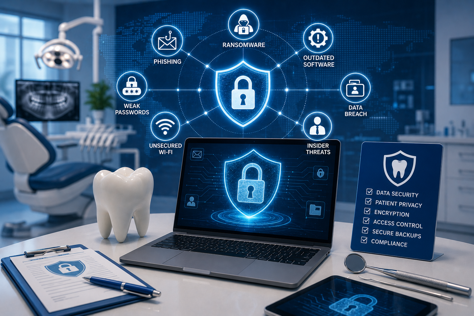 Cybersecurity Risks for Dental Clinics