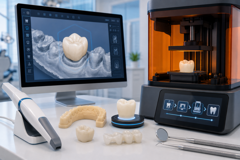 Same-Day 3D Printed Restorations