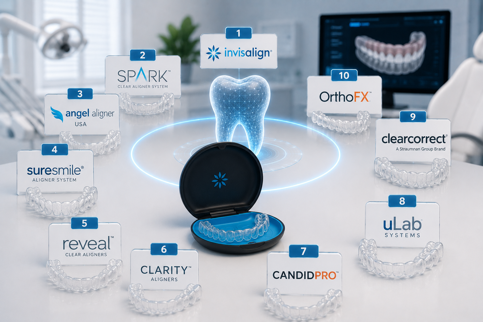 Top 10 Clear Aligner Brands in the United States